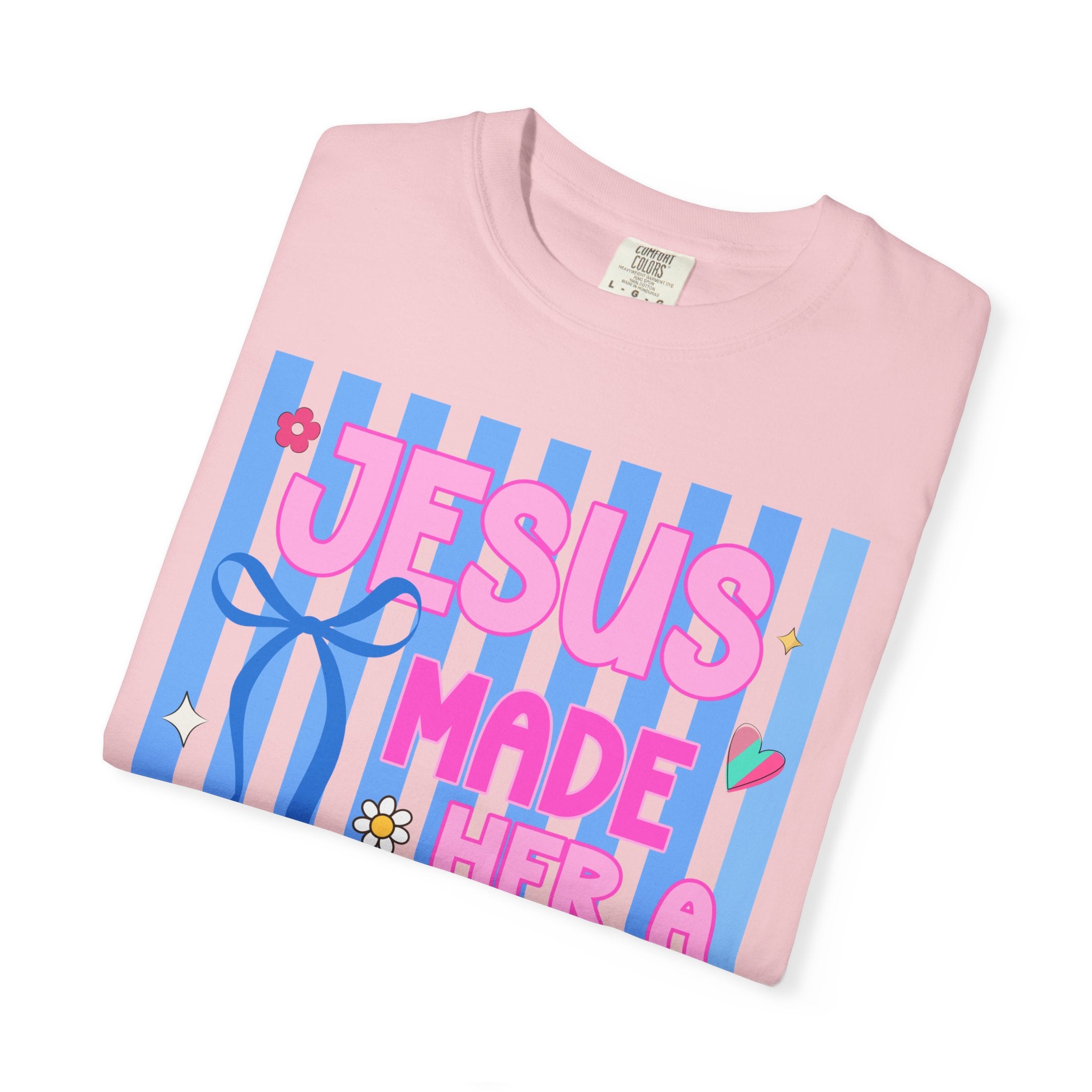 Jesus Made Her a Mama T-Shirt Jesus Made Her A Mama Shirt, Christian Mom Shirt, Faith Based Mama Tee, Religious Mother Shirt, Christian Women Graphic Tee, Cool Moms Tee
