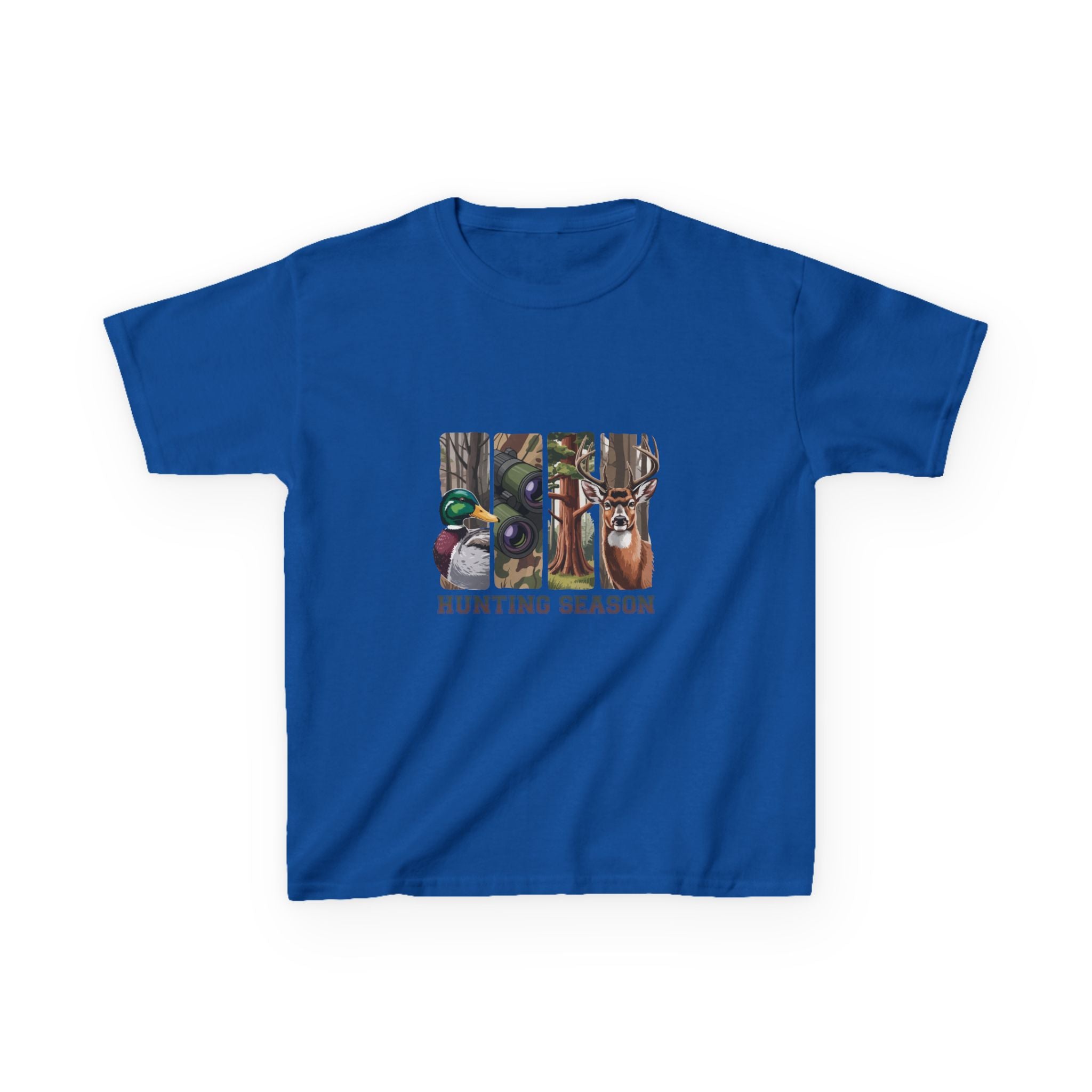 Kids Tee — 'Hunting Season' Duck & Deer Woodland Graphic