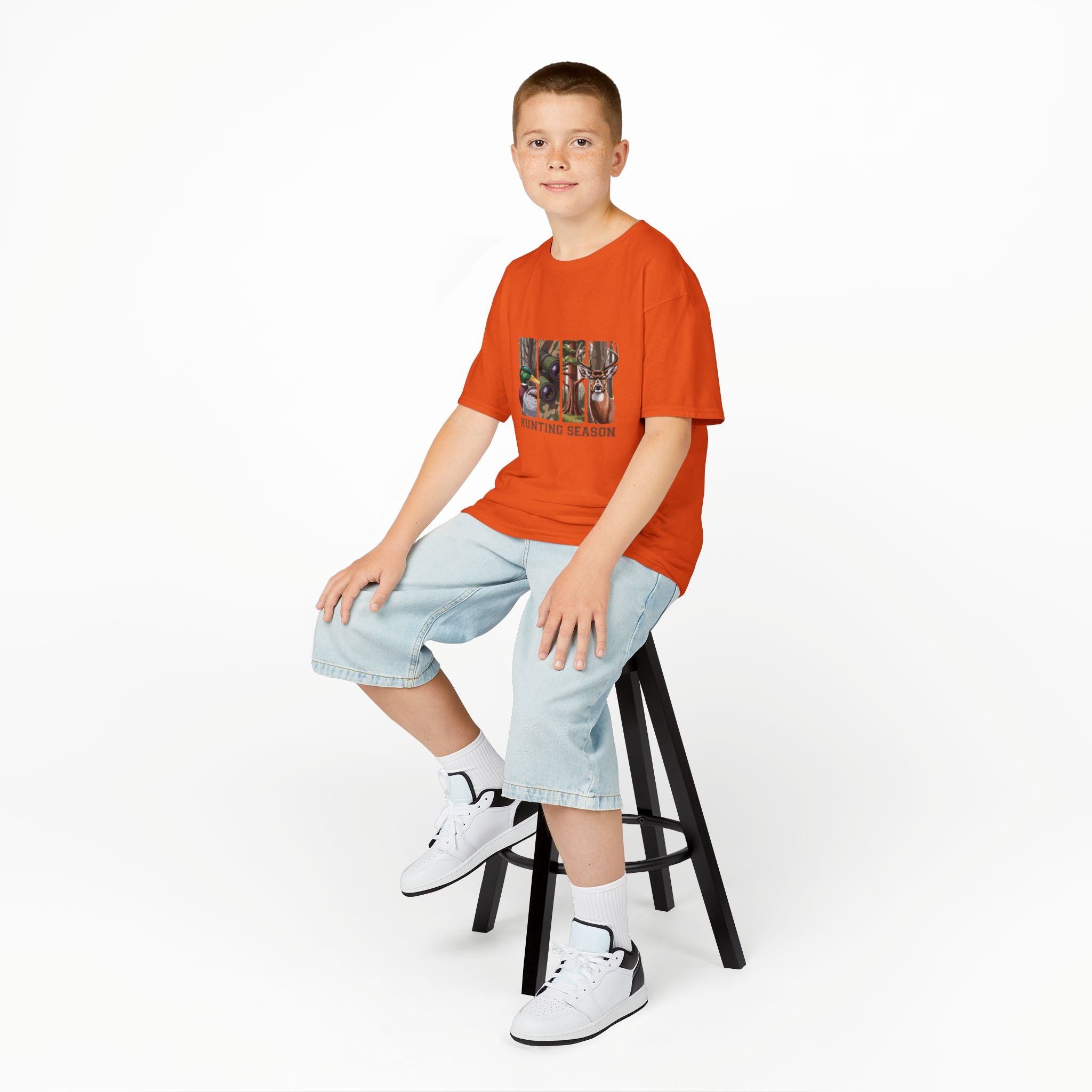 Kids Tee — 'Hunting Season' Duck & Deer Woodland Graphic