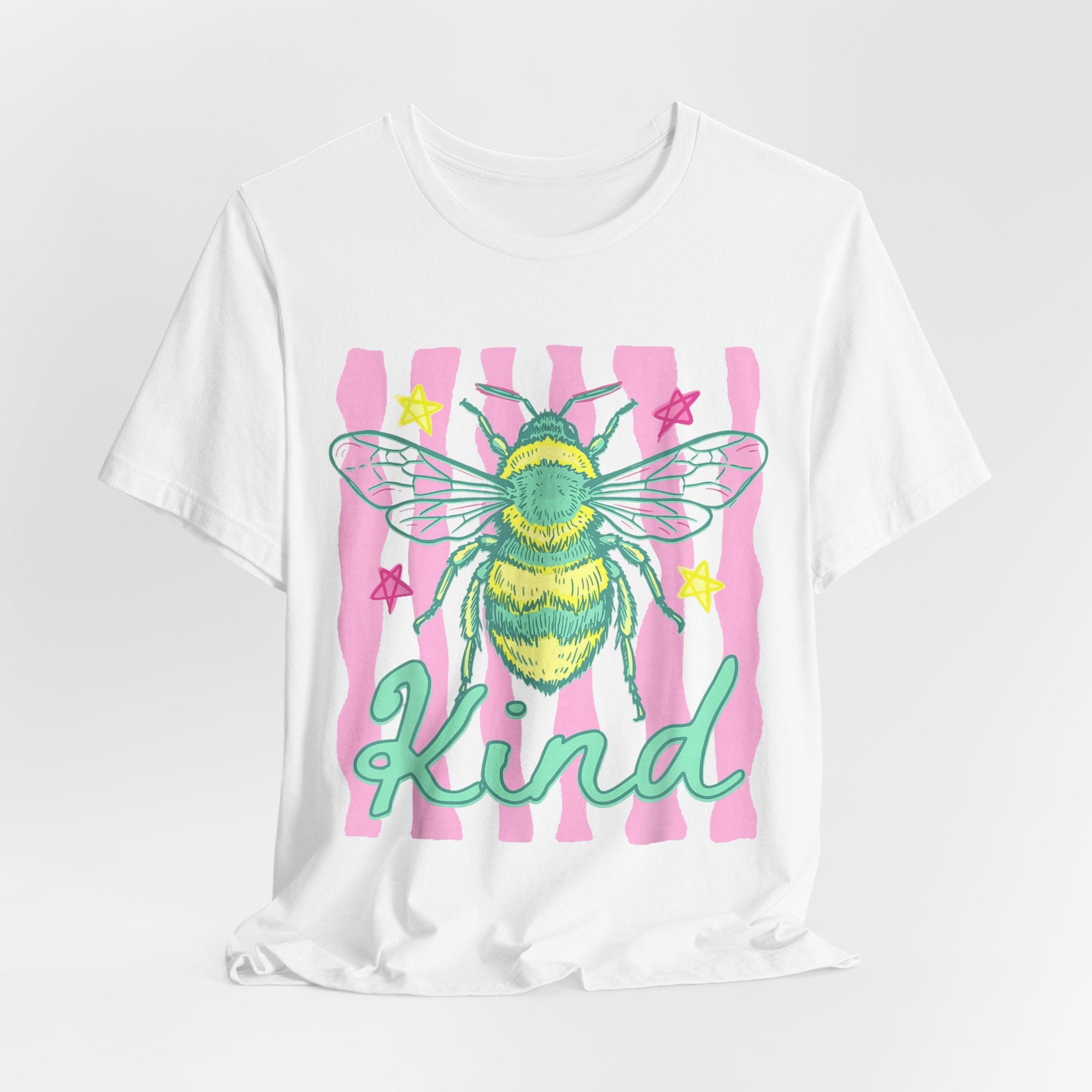 Kind Bee T-Shirt — Cute Pastel Bee Graphic Tee