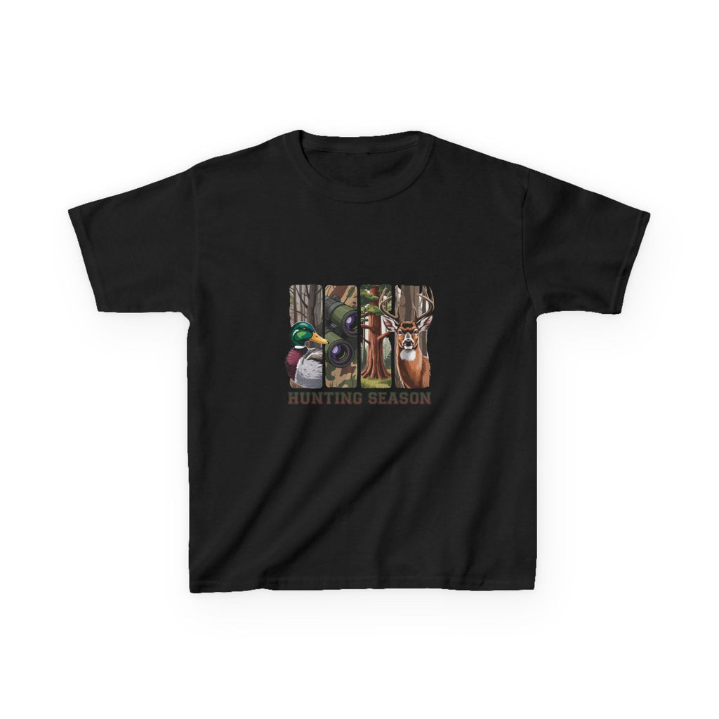 Kids Tee — 'Hunting Season' Duck & Deer Woodland Graphic