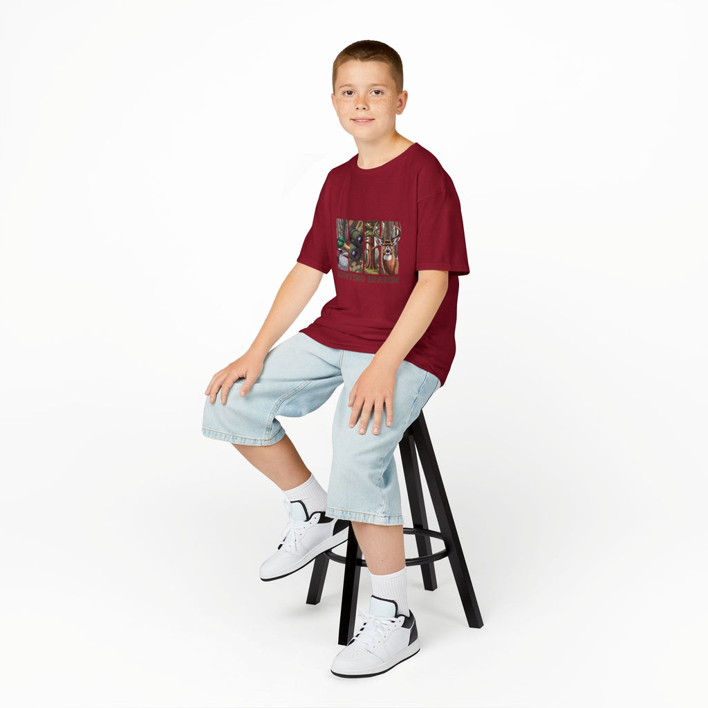 Kids Tee — 'Hunting Season' Duck & Deer Woodland Graphic