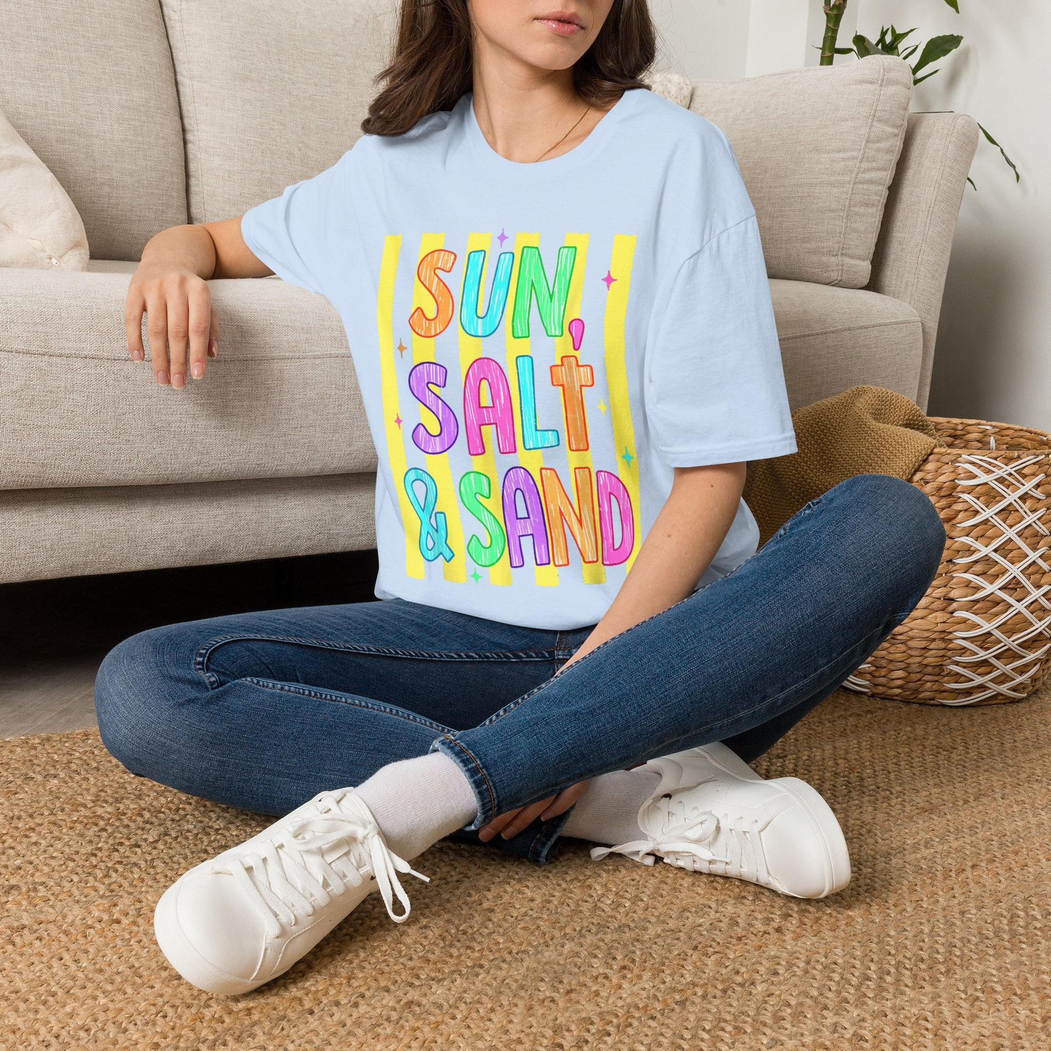 Sun, Salt & Sand T-Shirt — Vibrant Beach Vibes Tee