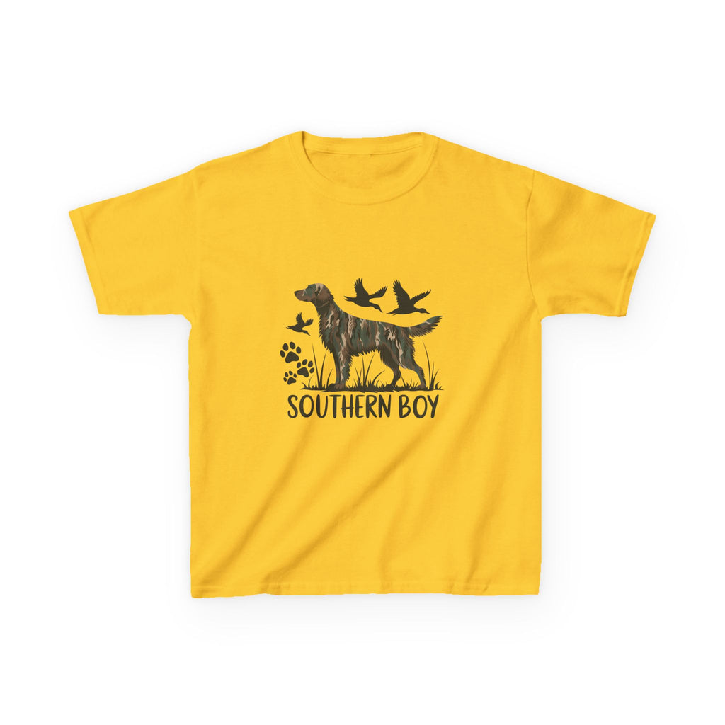 Kids 'Southern Boy' Camo Dog T-Shirt - Outdoor Hunting Puppy Tee