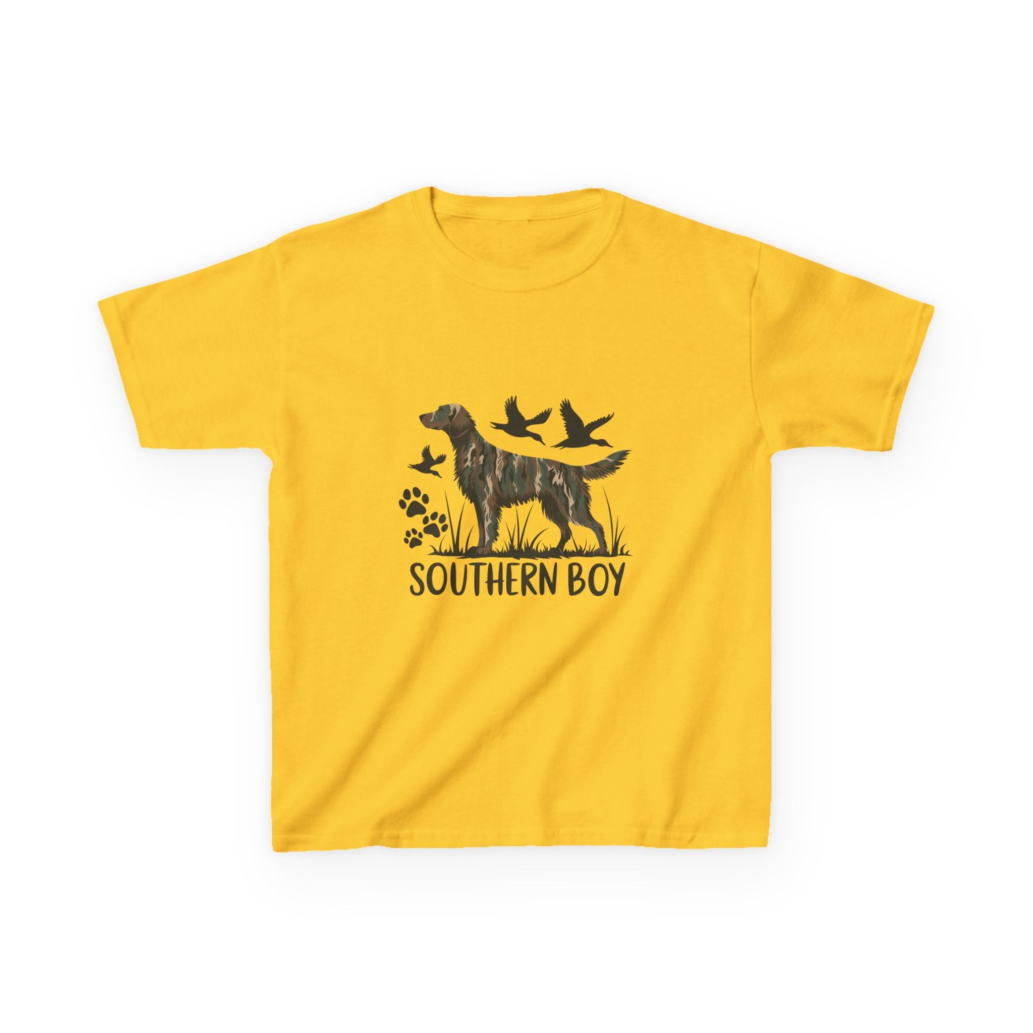 Kids 'Southern Boy' Camo Dog T-Shirt - Outdoor Hunting Puppy Tee