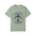 Faith & Love "Jesus" T-Shirt — Christian Graphic Tee for Church, Faith-Based Gifts
