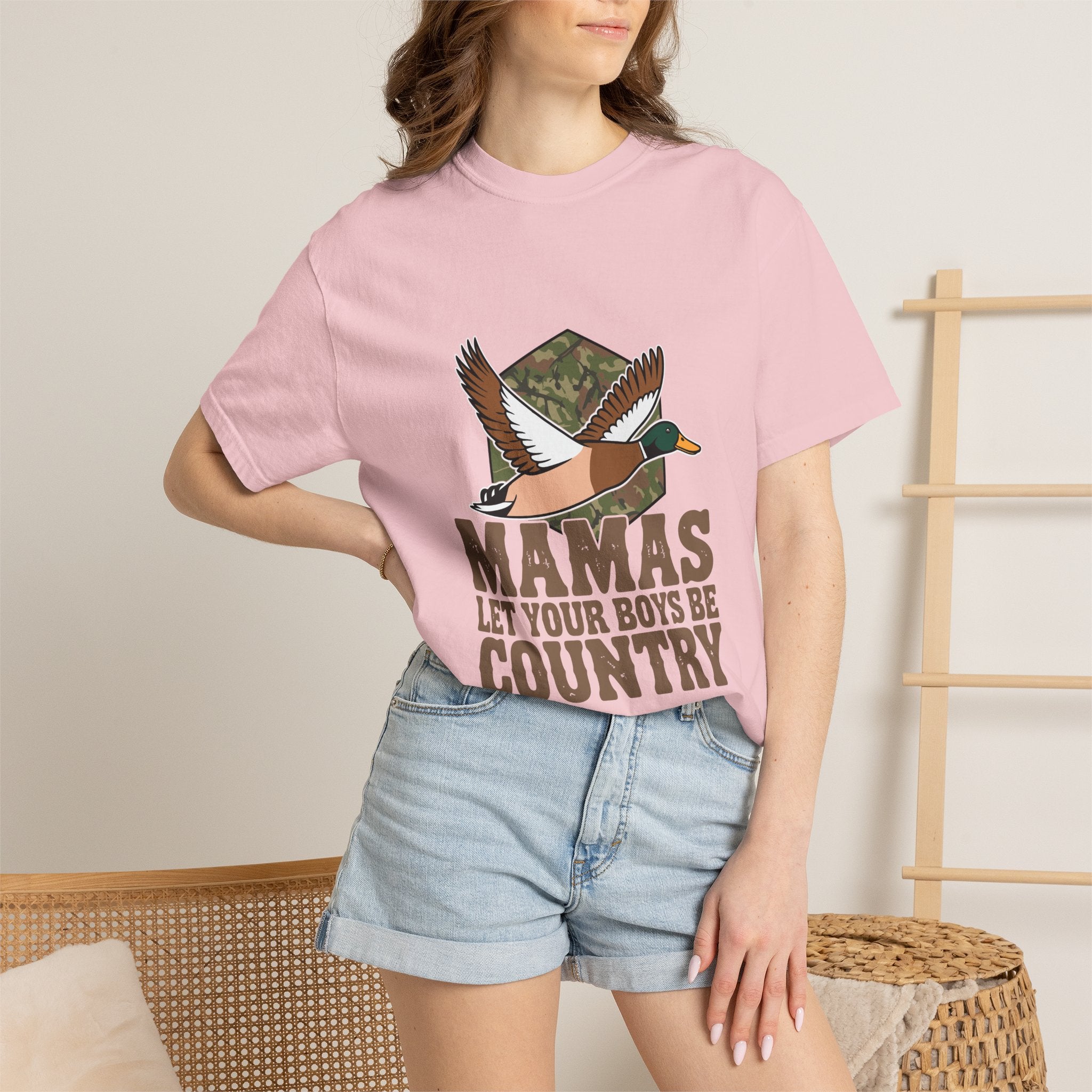 T-Shirt — “Mamas Let Your Boys Be Country” Duck Hunting Graphic Tee