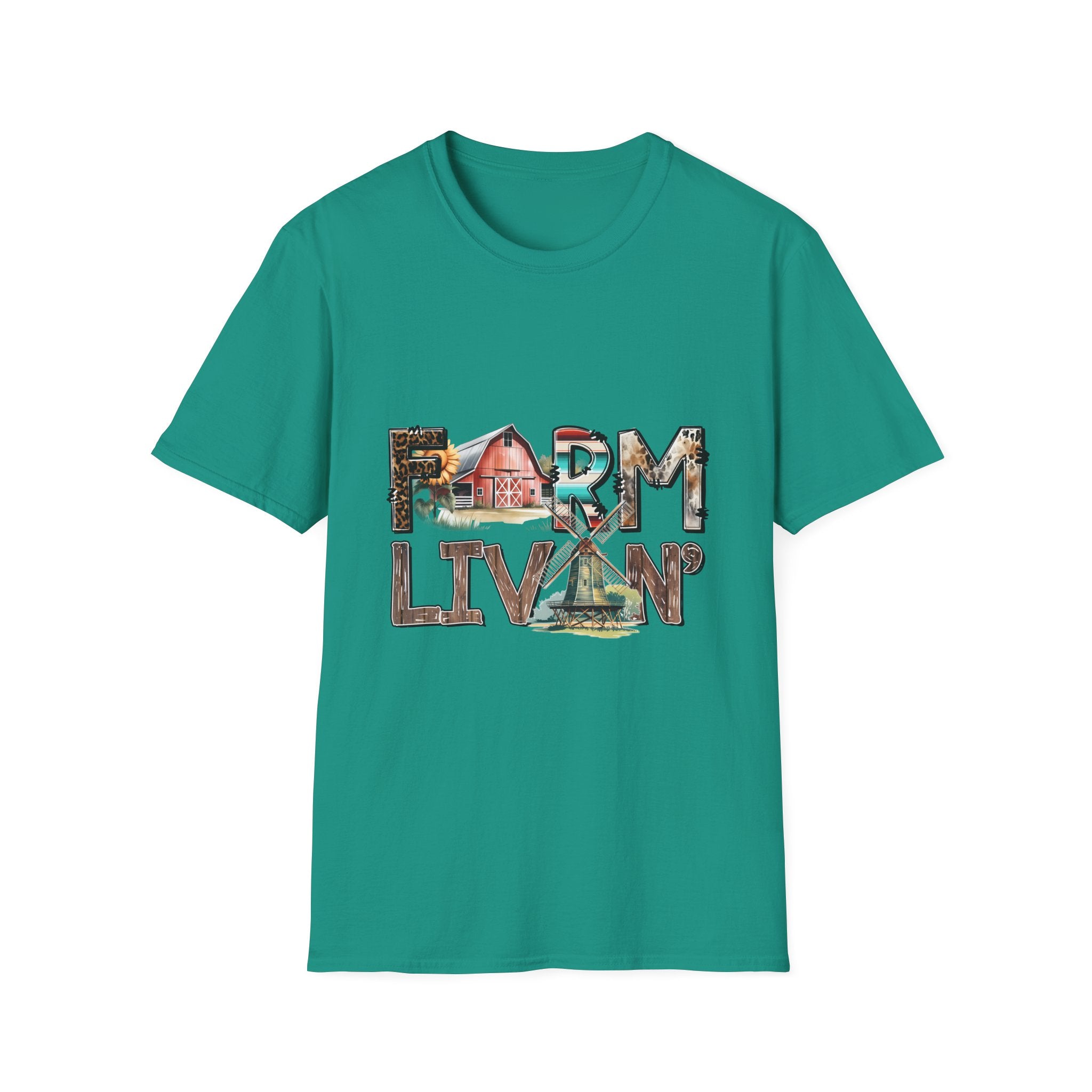 Farm Livin' Graphic T-Shirt — Rustic Barn Country Life Tee