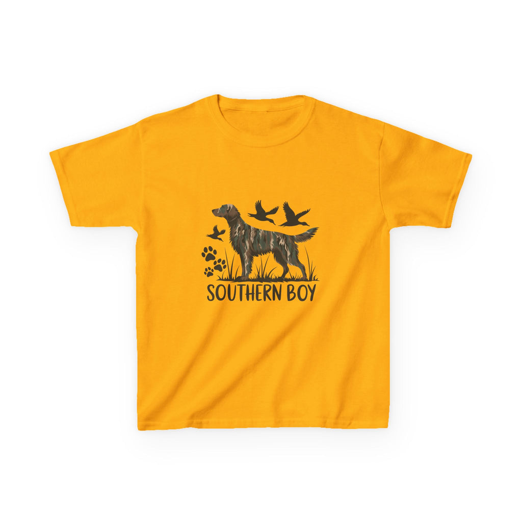 Kids 'Southern Boy' Camo Dog T-Shirt - Outdoor Hunting Puppy Tee