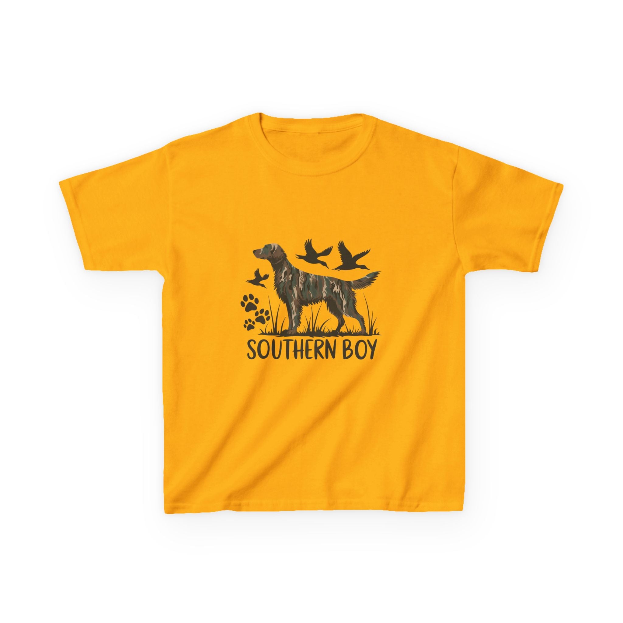 Kids 'Southern Boy' Camo Dog T-Shirt - Outdoor Hunting Puppy Tee