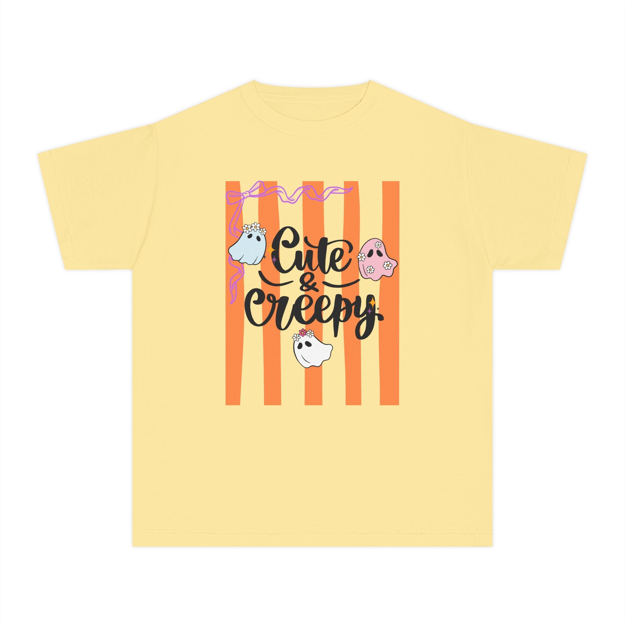 Cute & Creepy Ghosts Youth Tee — Kids Halloween Graphic Shirt