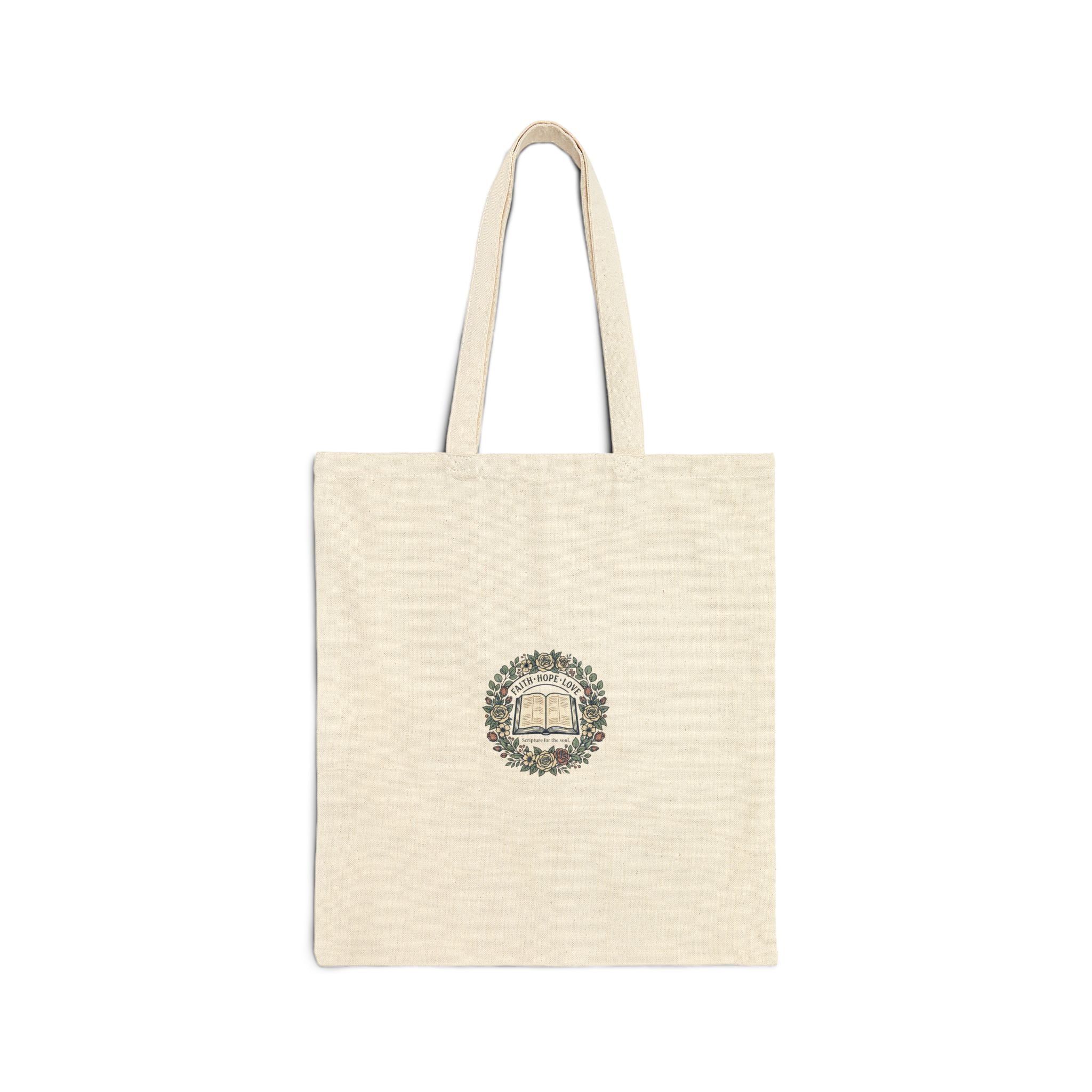 Book Club Canvas Tote Bag — Literary Wreath Booklover Gift