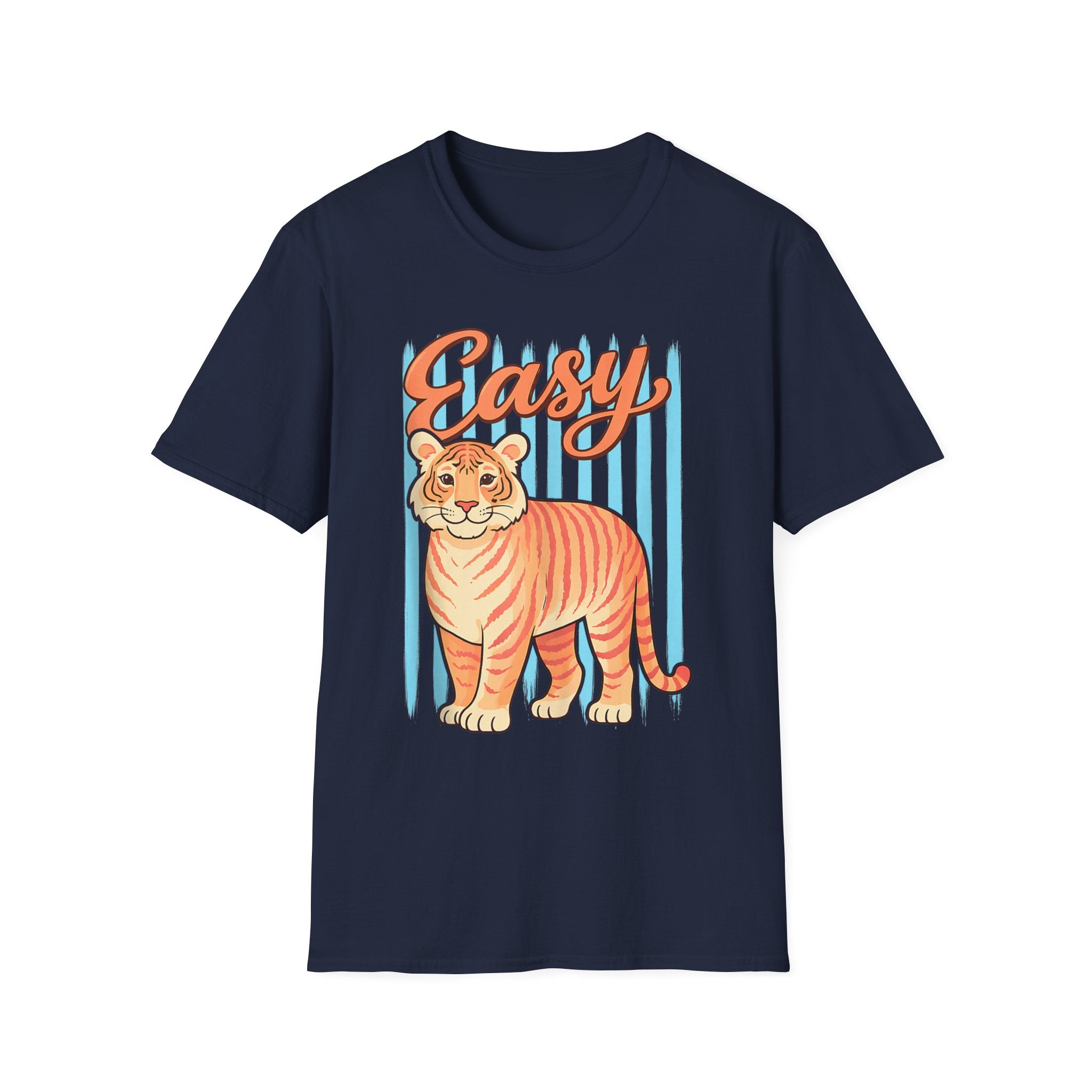 Easy Tiger T-Shirt — Retro Stripe Graphic Tee