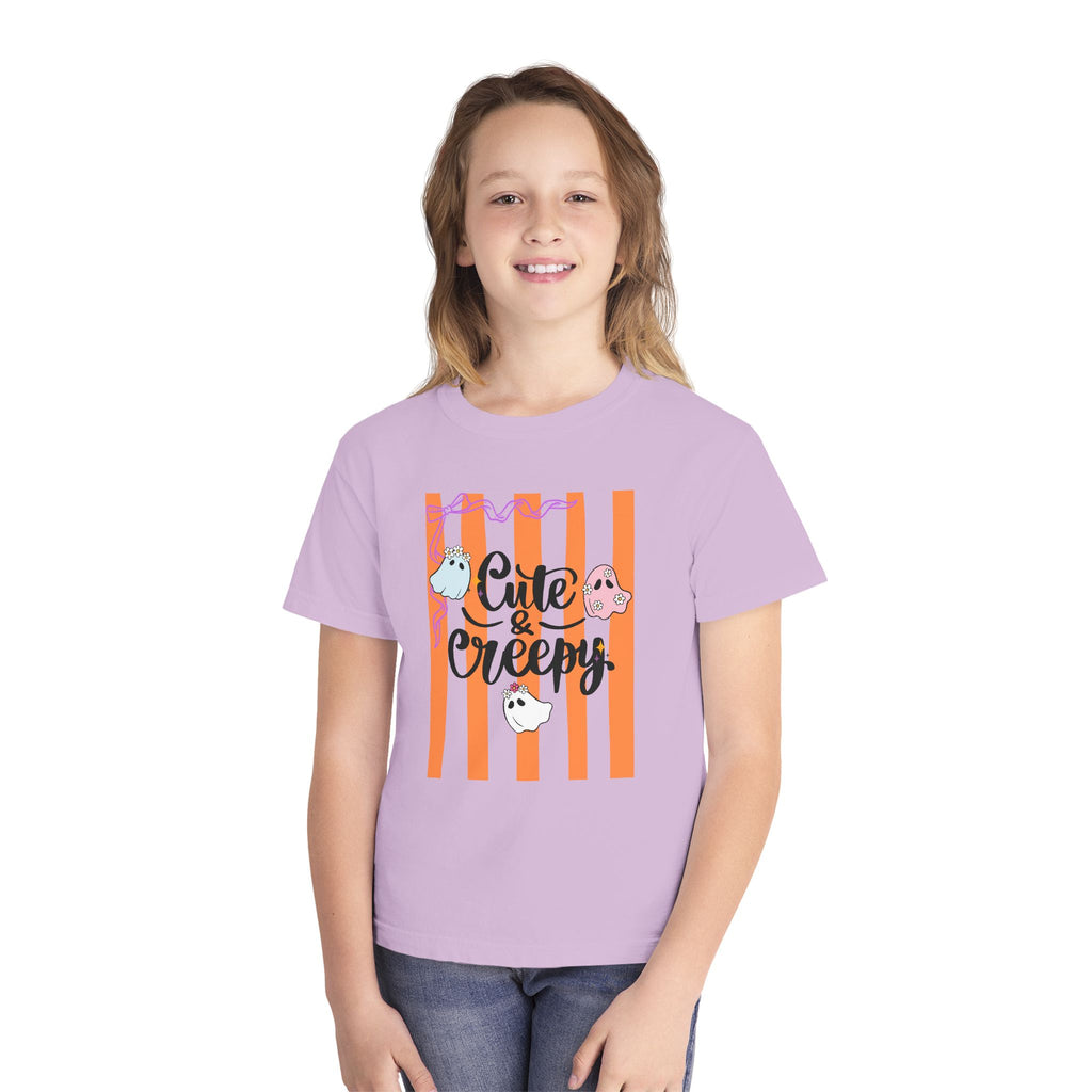 Cute & Creepy Ghosts Youth Tee — Kids Halloween Graphic Shirt