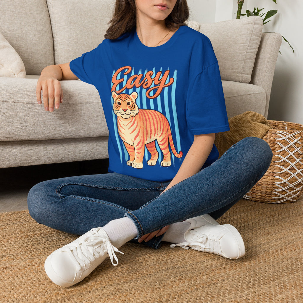 Easy Tiger T-Shirt — Retro Stripe Graphic Tee