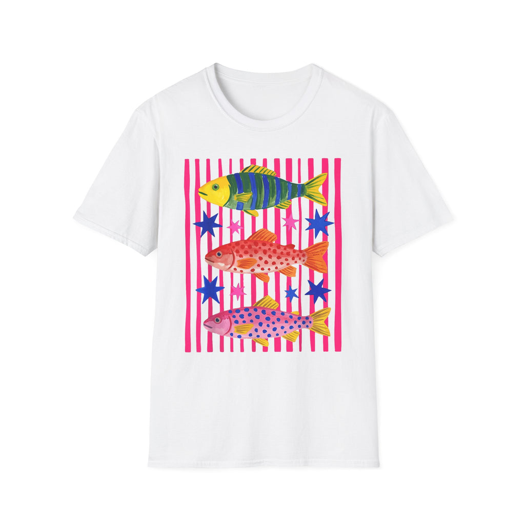 T-Shirt — Colorful Tropical Fish Graphic Tee