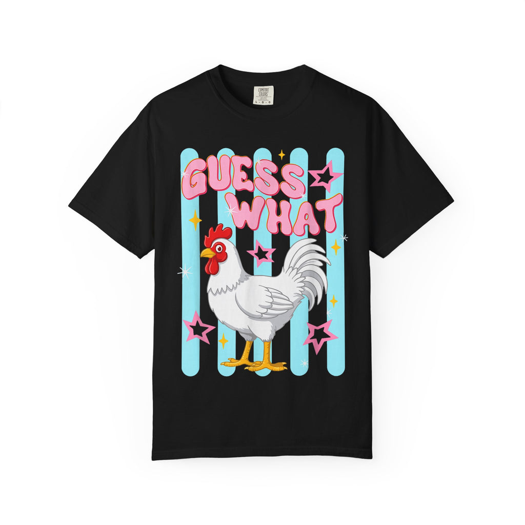 Guess What Rooster T-Shirt — Cute Retro Chicken Graphic Tee