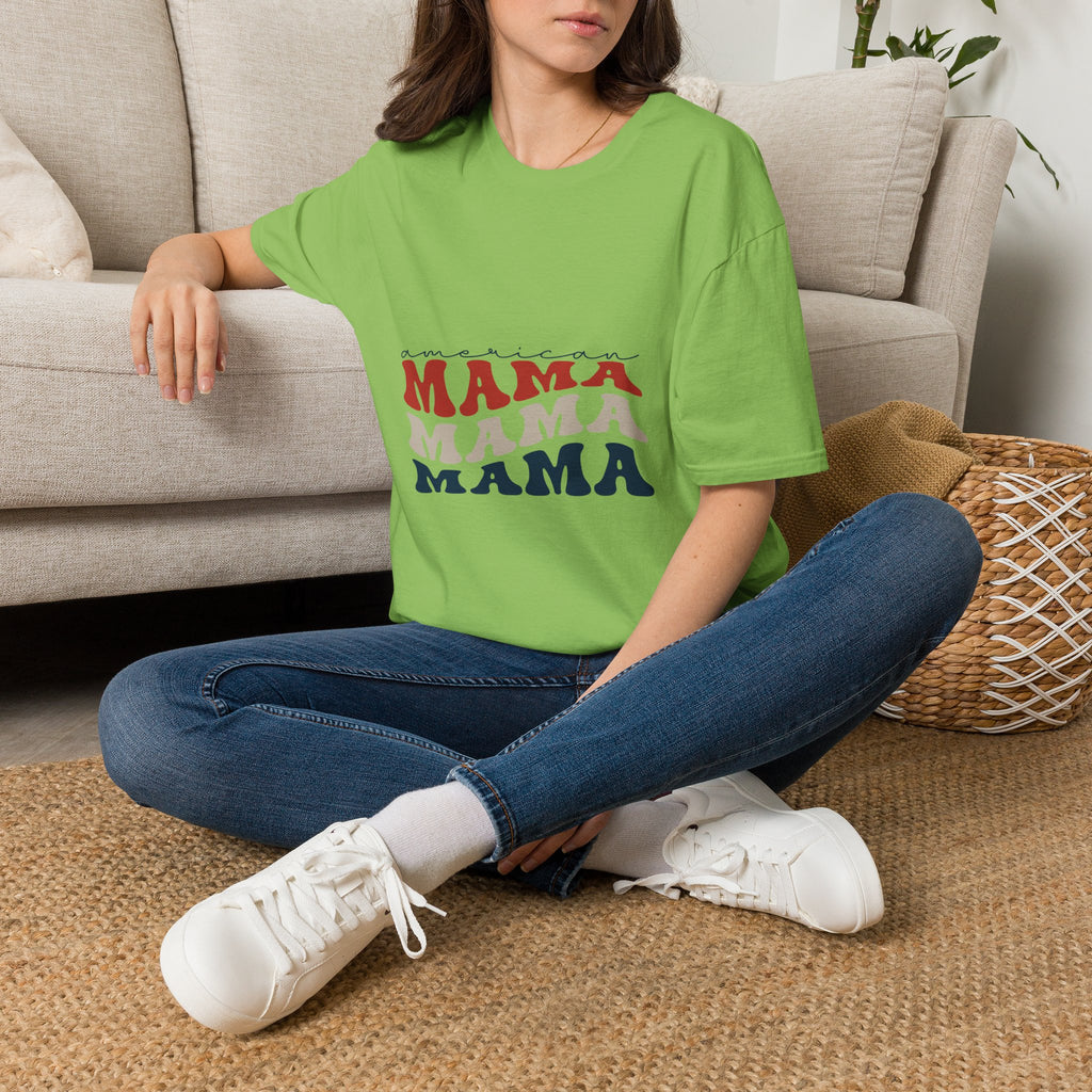 Mama Retro Tee — "American Mama" Graphic T-Shirt