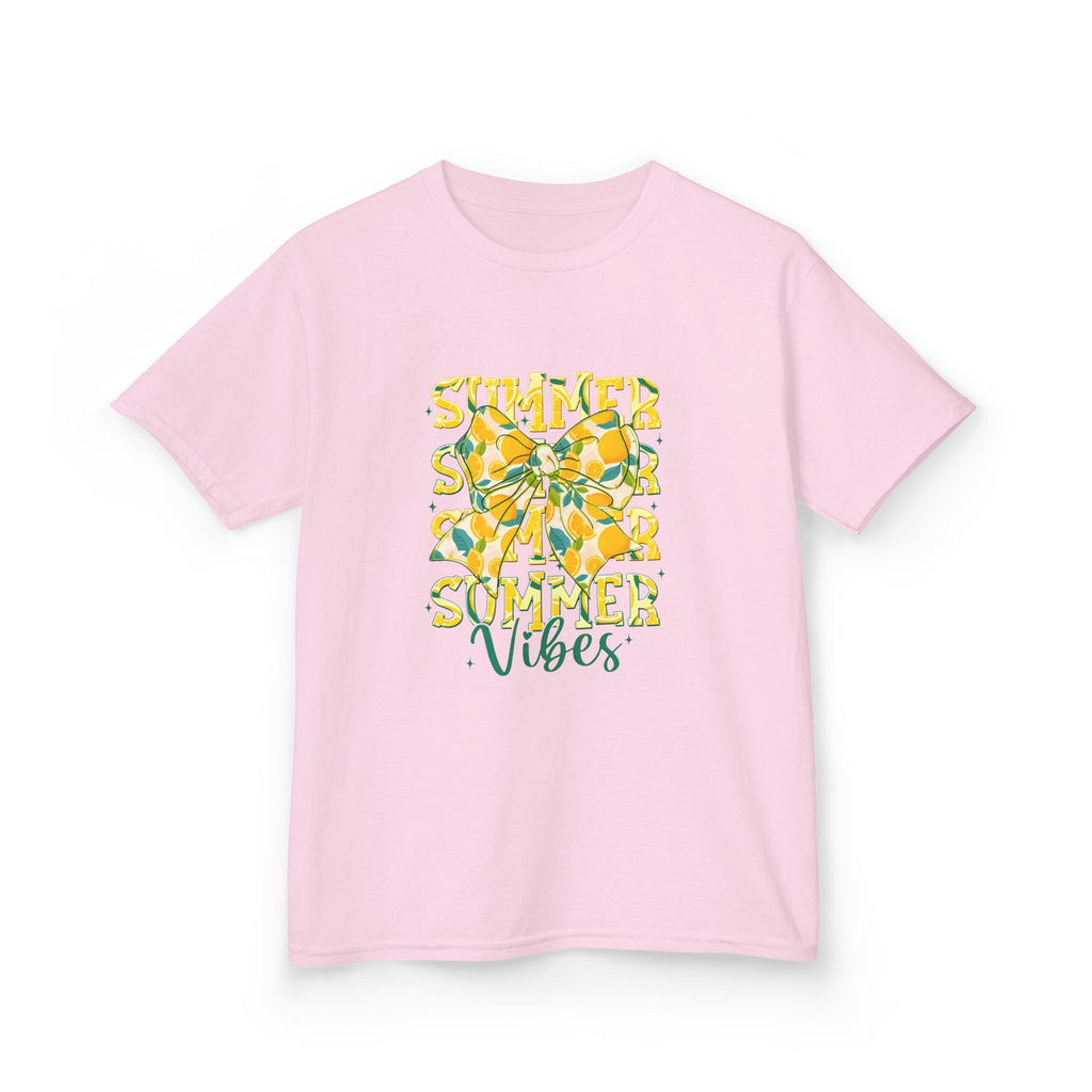 Kids Tee — "Summer Vibes" Lemon Floral Graphic