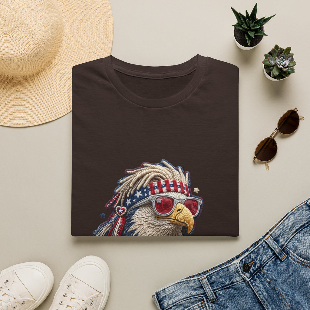 Eagle 'Merica T-Shirt — Patriotic Bald Eagle Sunglasses Tee