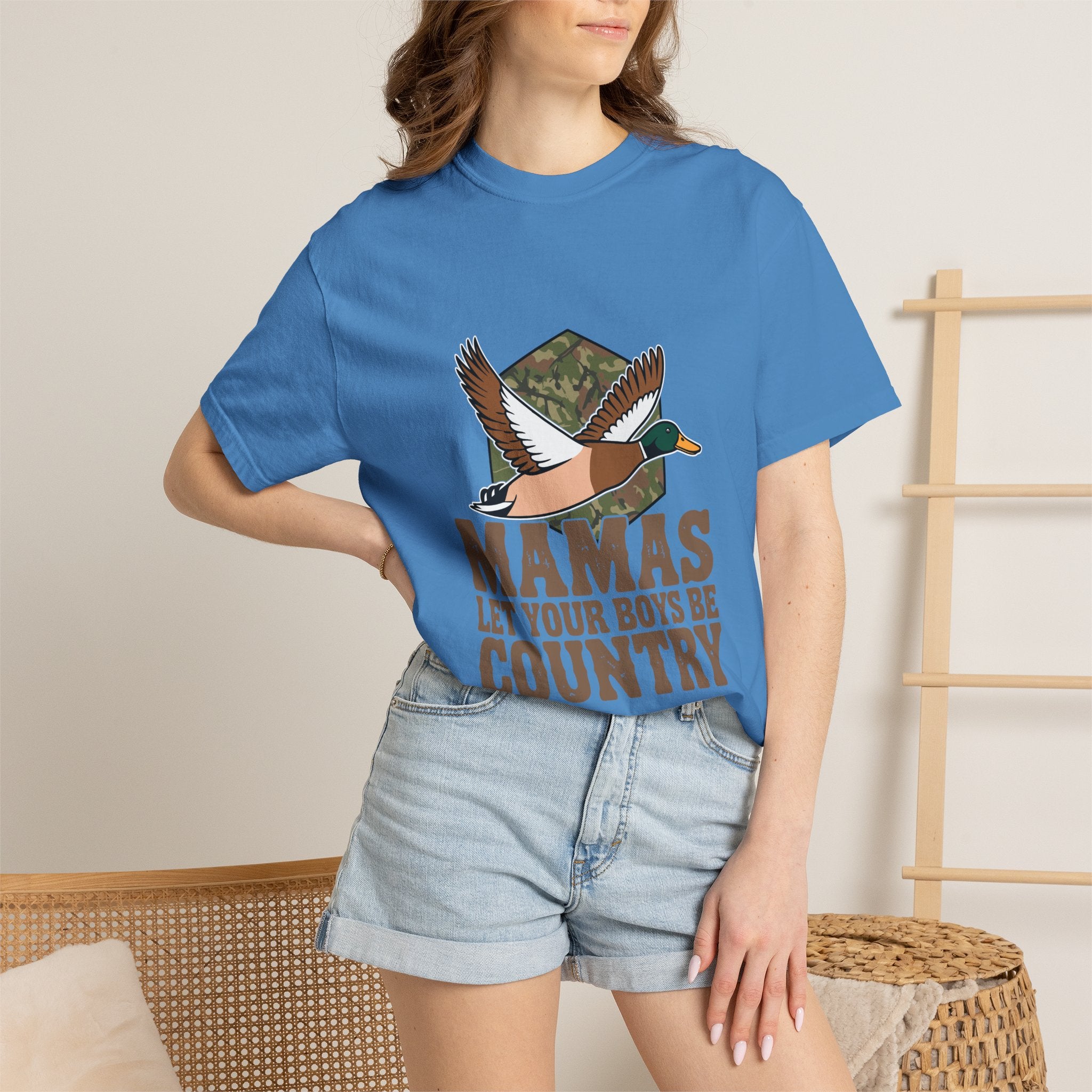 T-Shirt — “Mamas Let Your Boys Be Country” Duck Hunting Graphic Tee