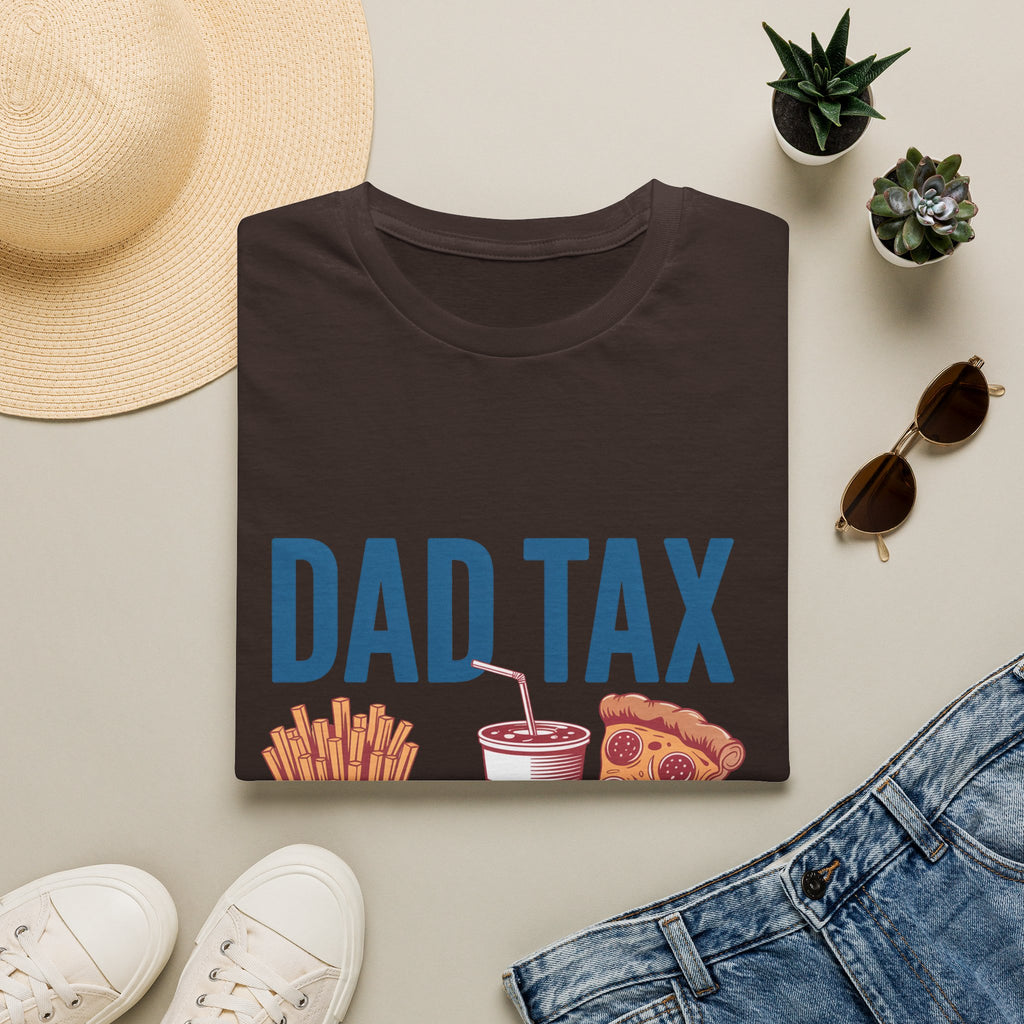 Dad Tax T-Shirt — Funny "Dad Tax" Pizza, Fries & Drink Graphic Tee for Fathers