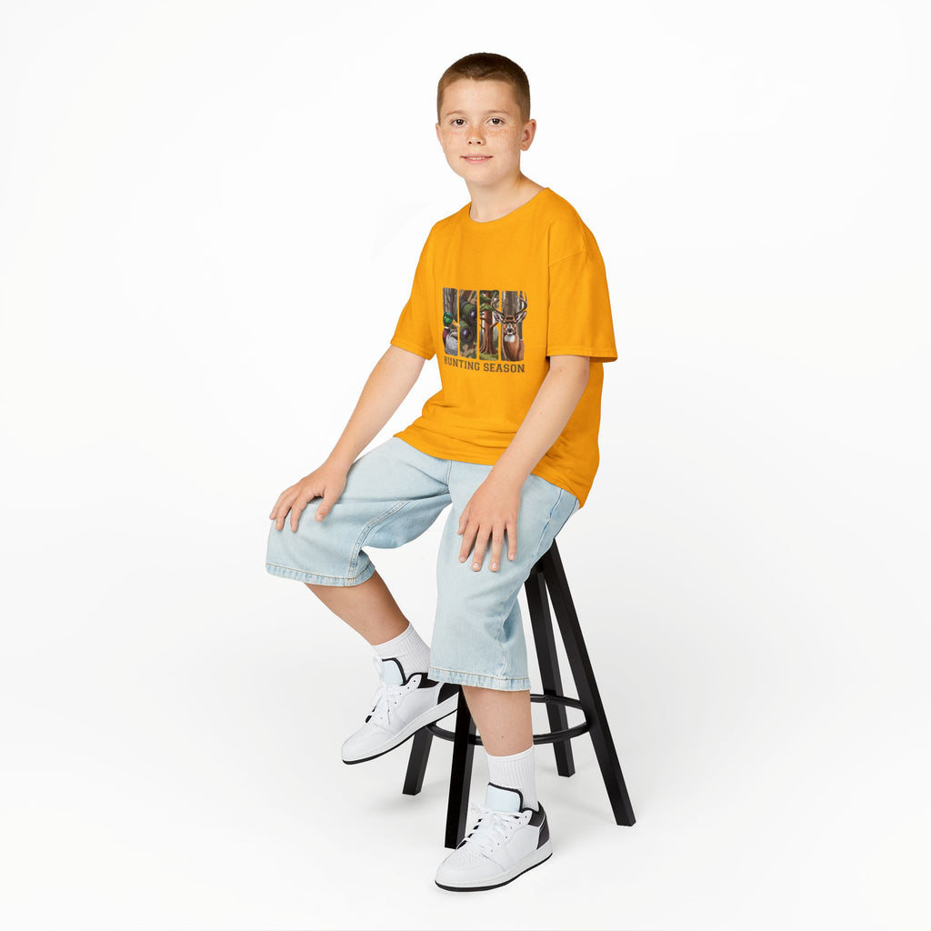 Kids Tee — 'Hunting Season' Duck & Deer Woodland Graphic