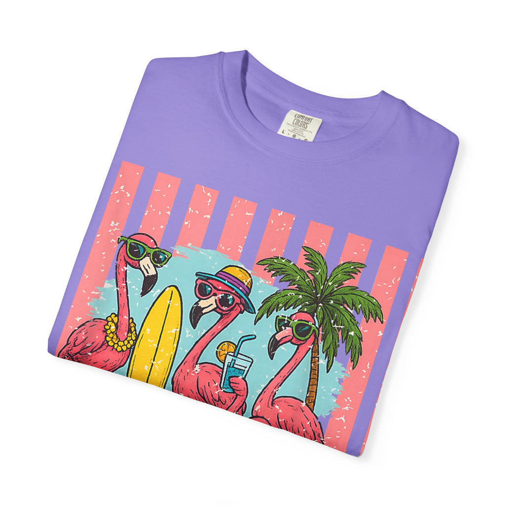 Hello Summer Flamingo Beach T-Shirt