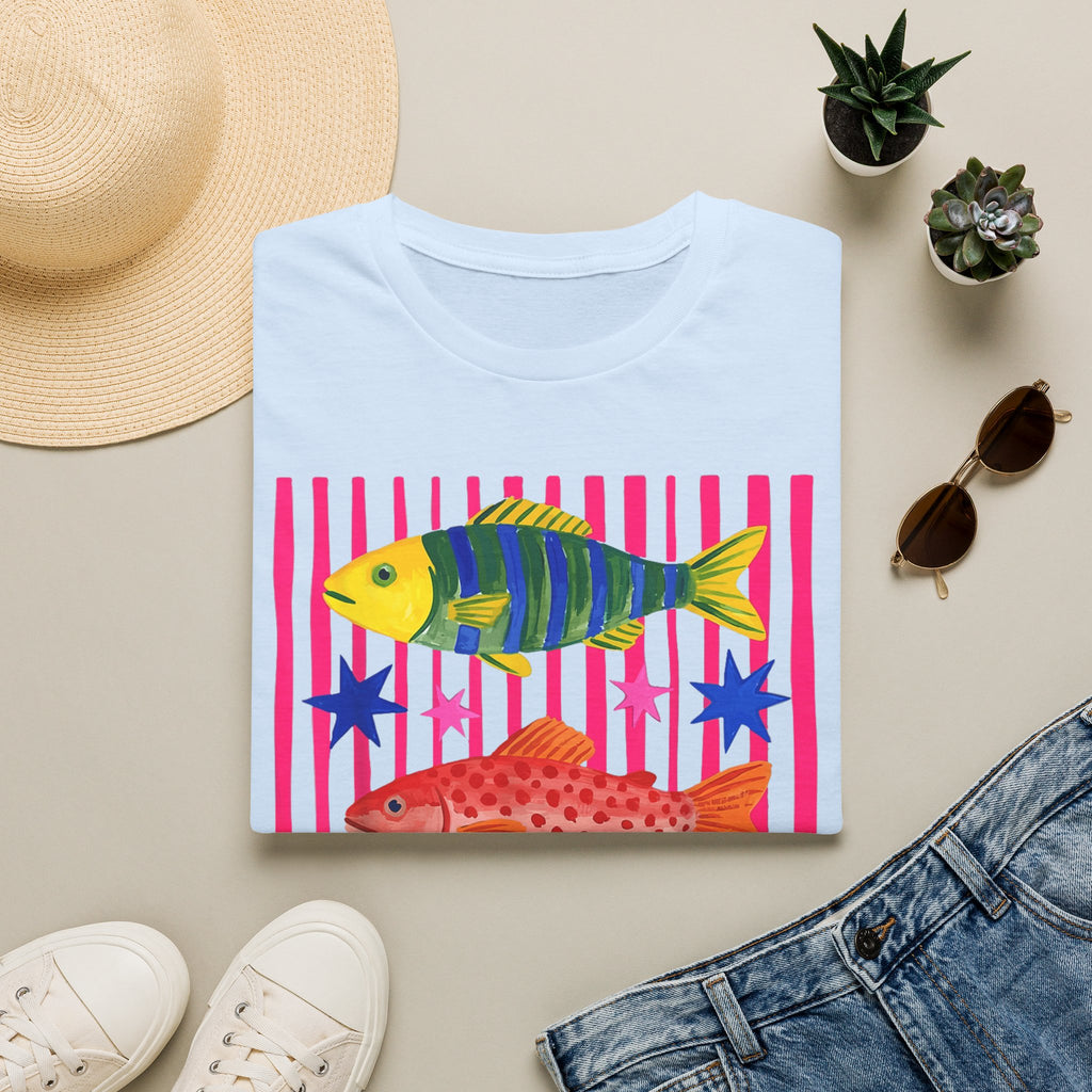 T-Shirt — Colorful Tropical Fish Graphic Tee