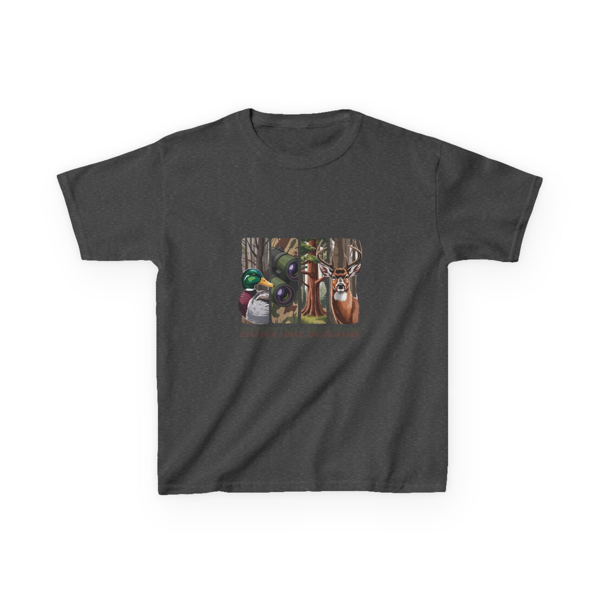 Kids Tee — 'Hunting Season' Duck & Deer Woodland Graphic