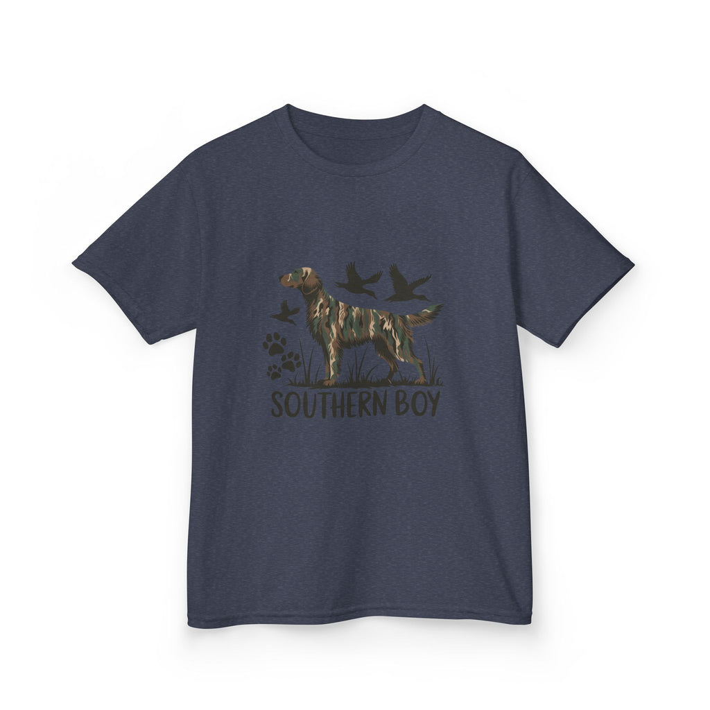 Kids 'Southern Boy' Camo Dog T-Shirt - Outdoor Hunting Puppy Tee