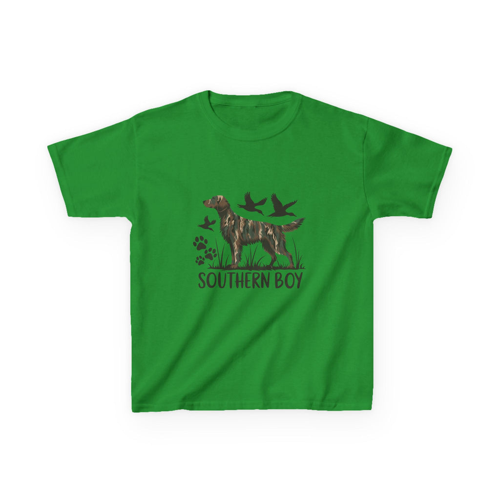 Kids 'Southern Boy' Camo Dog T-Shirt - Outdoor Hunting Puppy Tee