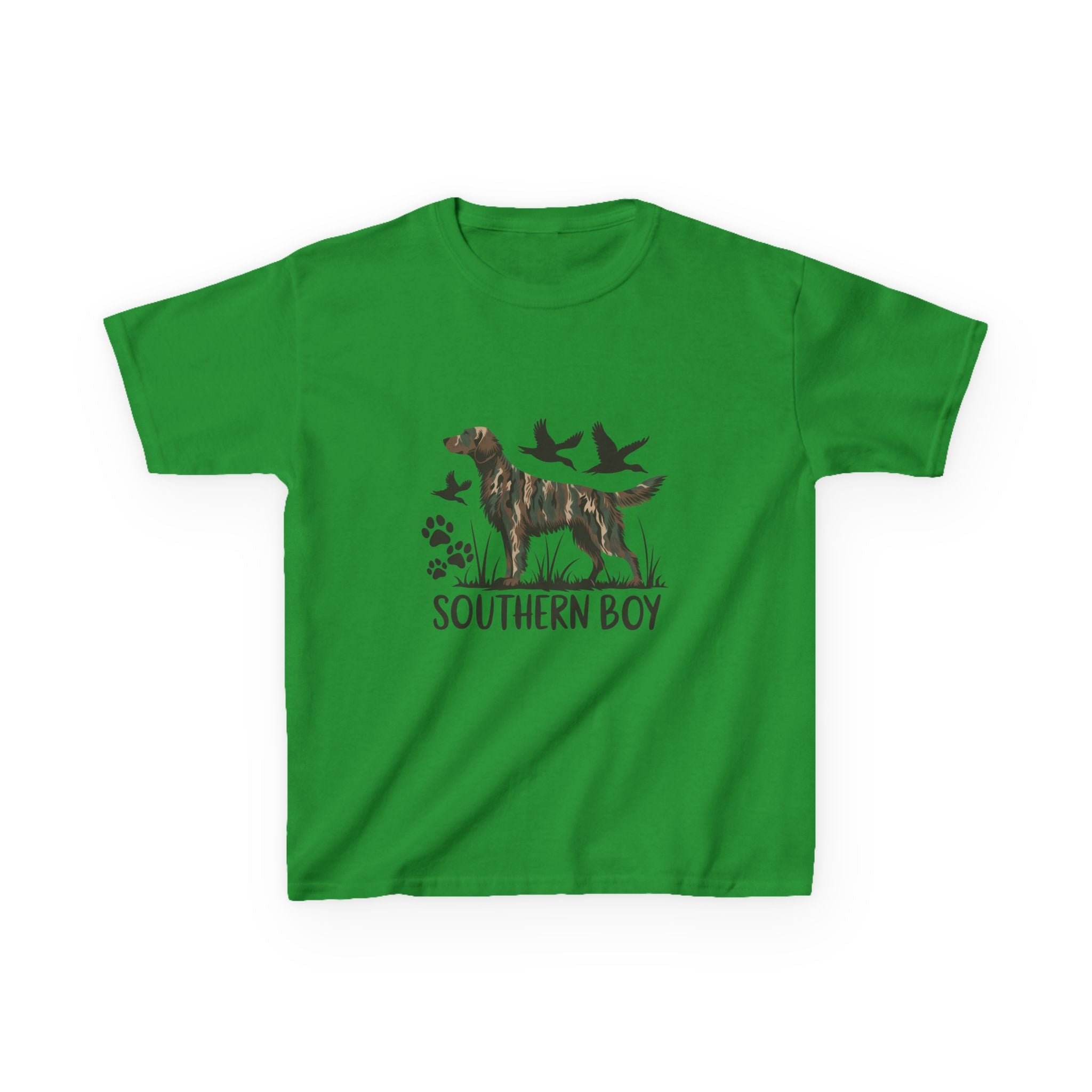 Kids 'Southern Boy' Camo Dog T-Shirt - Outdoor Hunting Puppy Tee