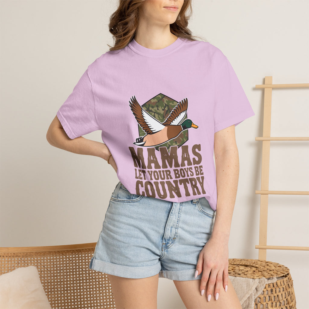 T-Shirt — “Mamas Let Your Boys Be Country” Duck Hunting Graphic Tee