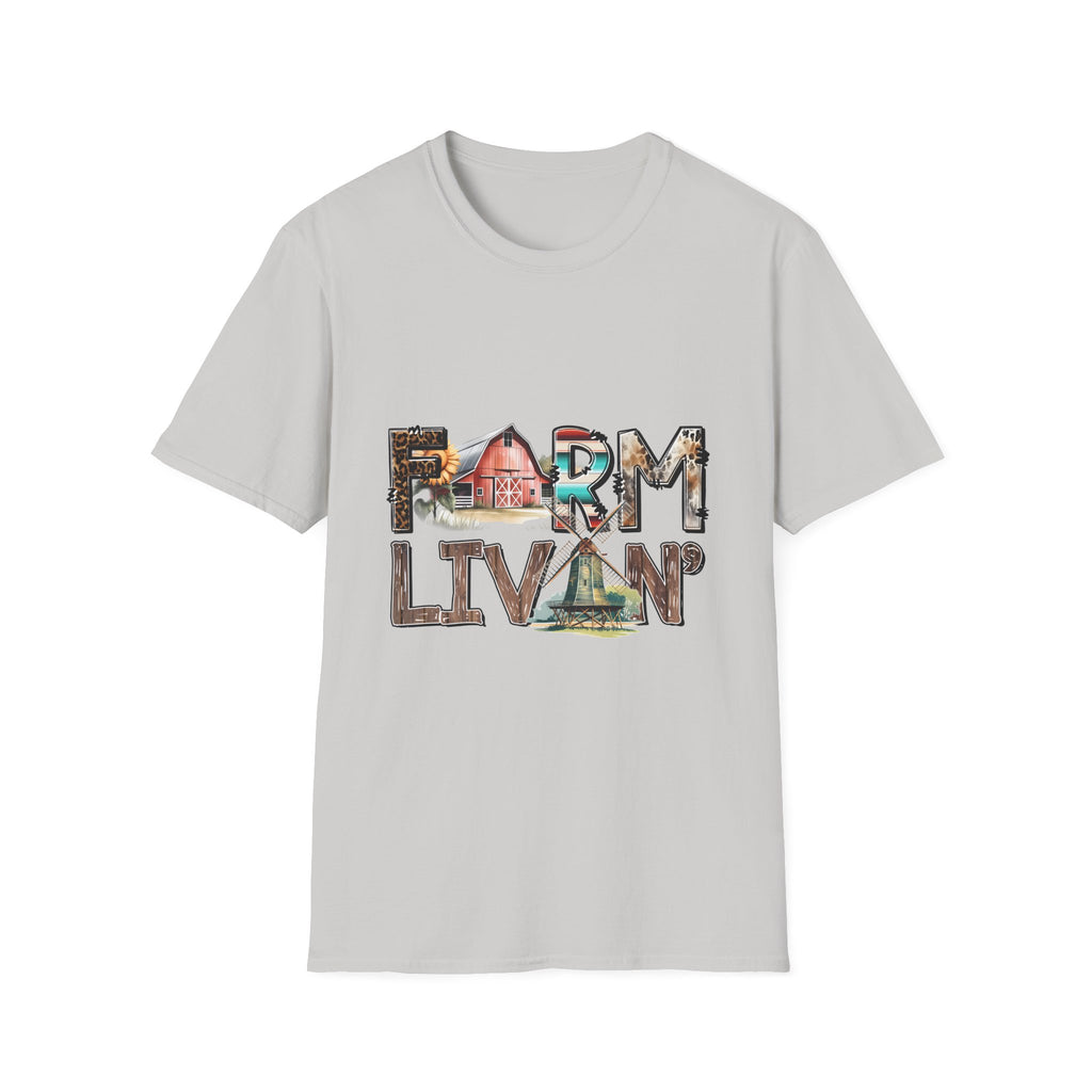 Farm Livin' Graphic T-Shirt — Rustic Barn Country Life Tee