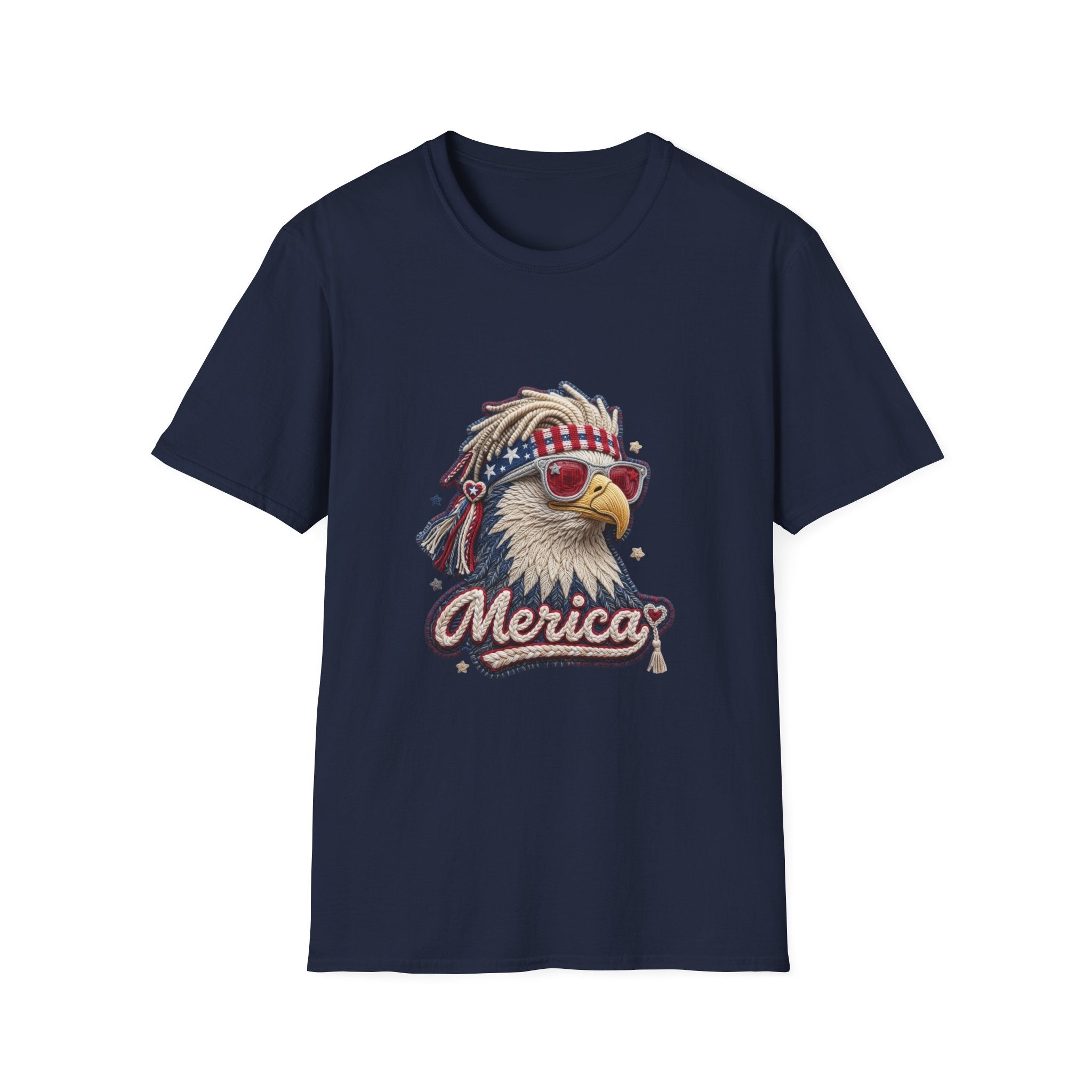 Eagle 'Merica T-Shirt — Patriotic Bald Eagle Sunglasses Tee