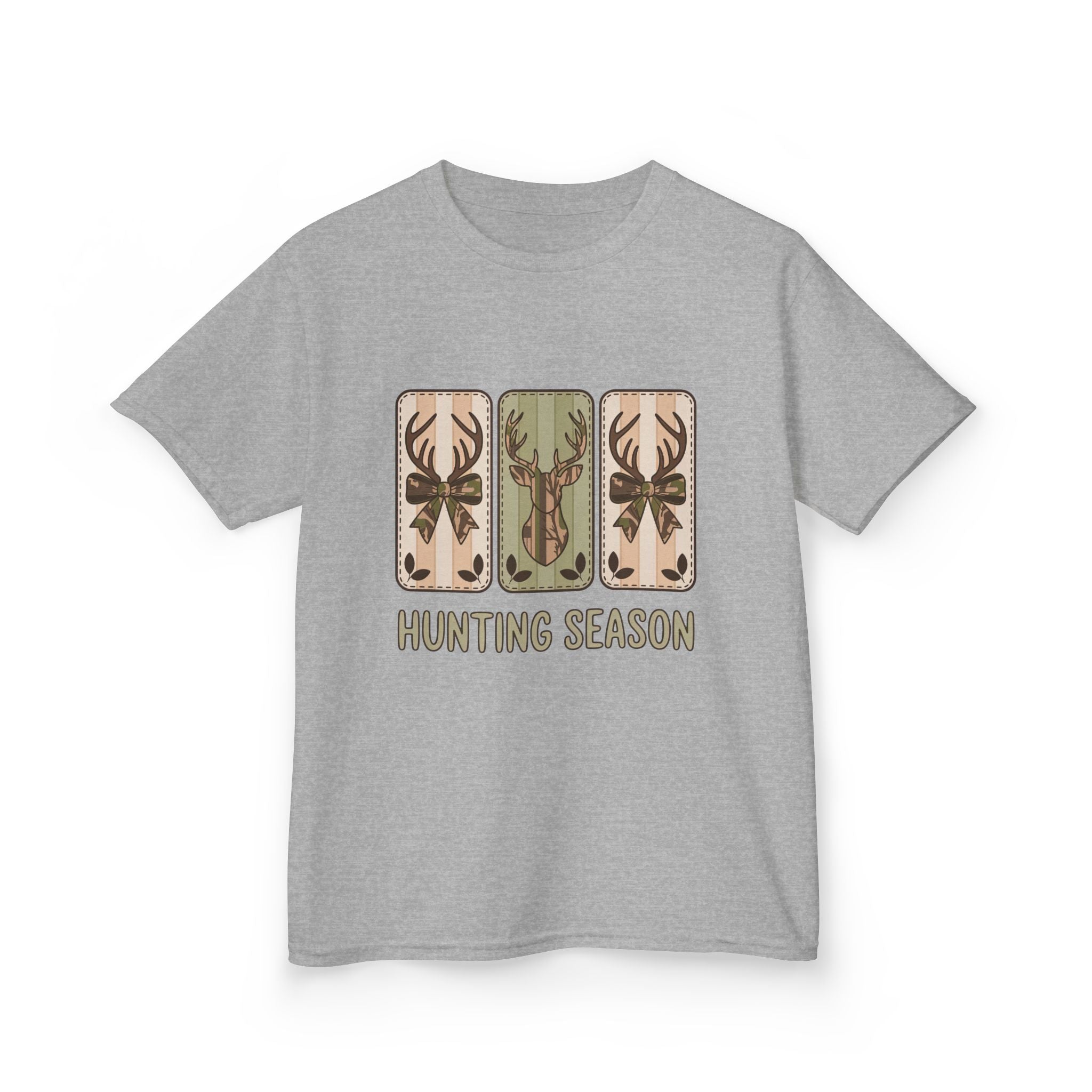 Kids 'Hunting Season' Graphic Tee — Deer Antler Outdoor Shirt