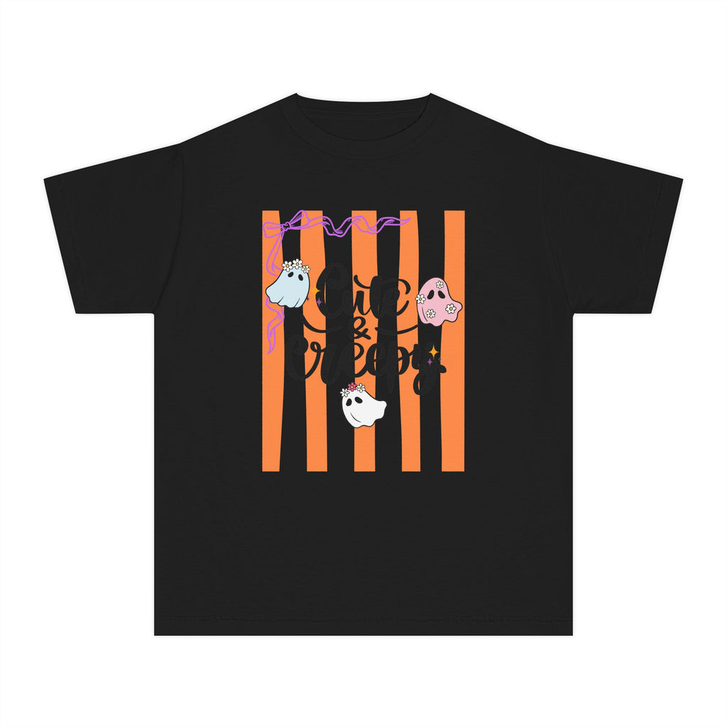 Cute & Creepy Ghosts Youth Tee — Kids Halloween Graphic Shirt