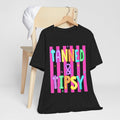 T-Shirt — "Tanned & Tipsy" Colorful Beach Party Graphic Tee