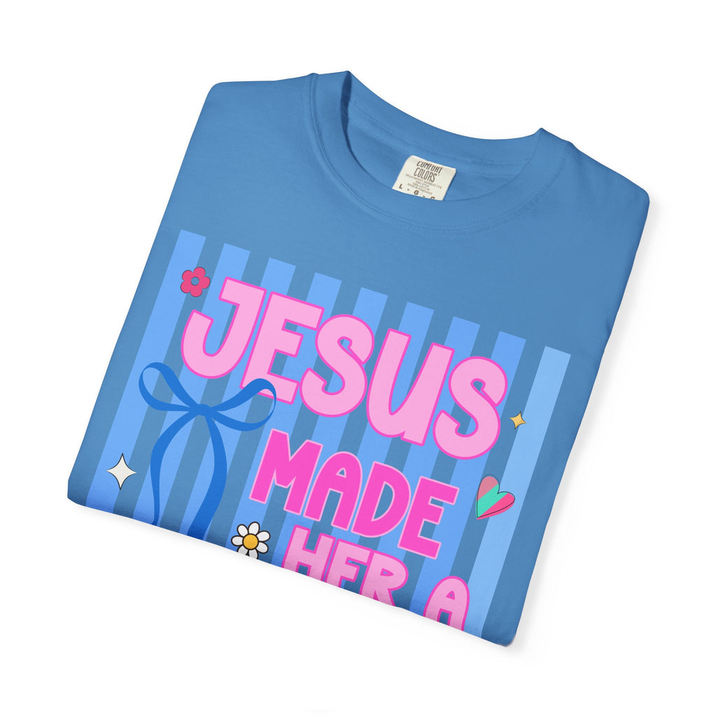 Jesus Made Her a Mama T-Shirt Jesus Made Her A Mama Shirt, Christian Mom Shirt, Faith Based Mama Tee, Religious Mother Shirt, Christian Women Graphic Tee, Cool Moms Tee