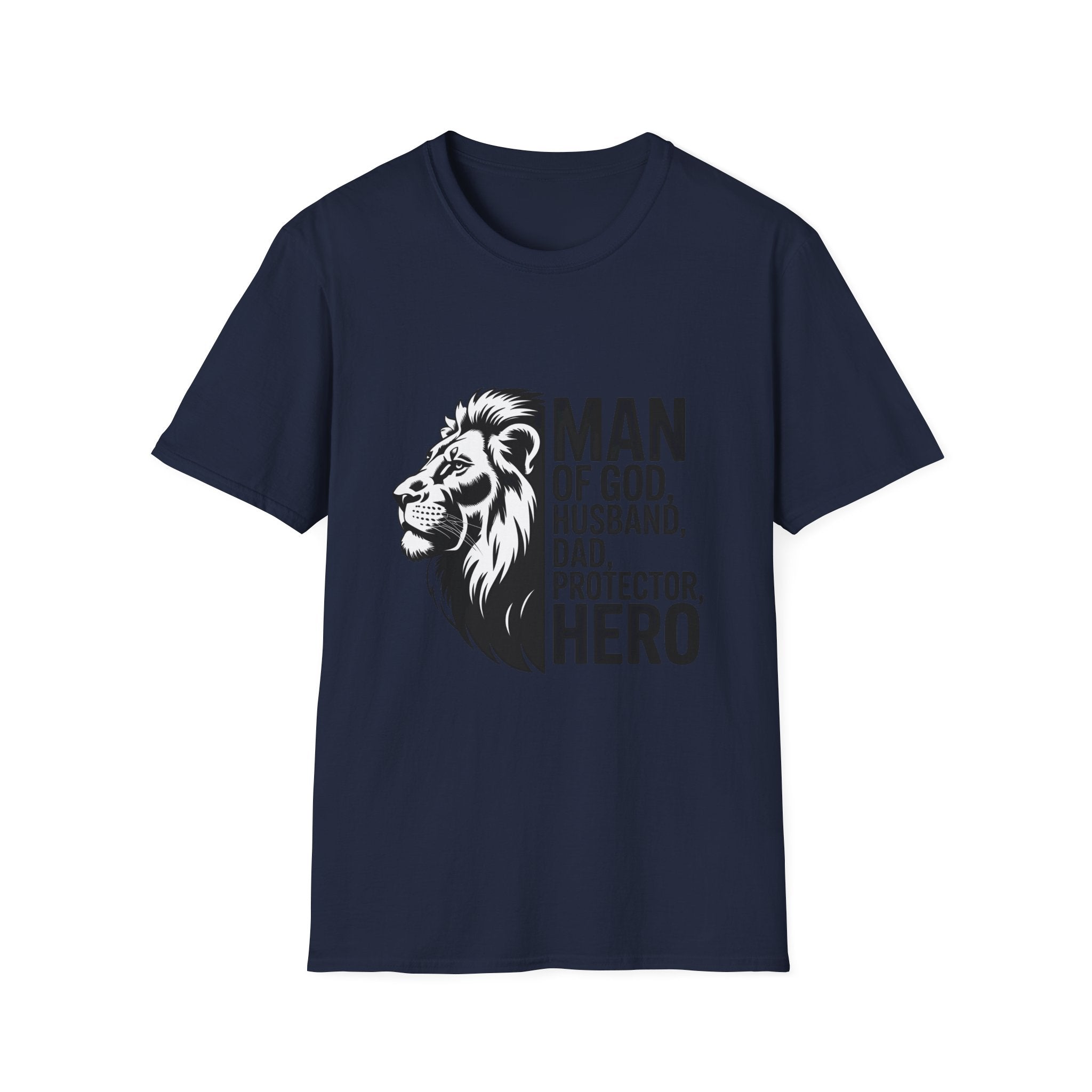 Man of God Husband Dad Protector Hero T-Shirt