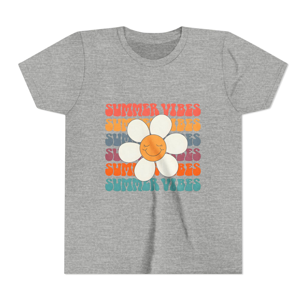 Youth Tee - "Summer Vibes" Retro Daisy Graphic