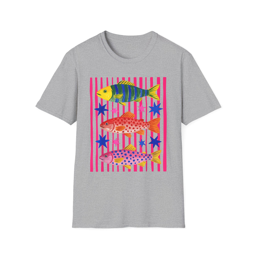 T-Shirt — Colorful Tropical Fish Graphic Tee